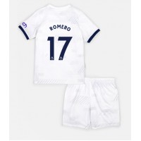 Camisa de time de futebol Tottenham Hotspur Cristian Romero #17 Replicas 1º Equipamento Infantil 2023-24 Manga Curta (+ Calças curtas)